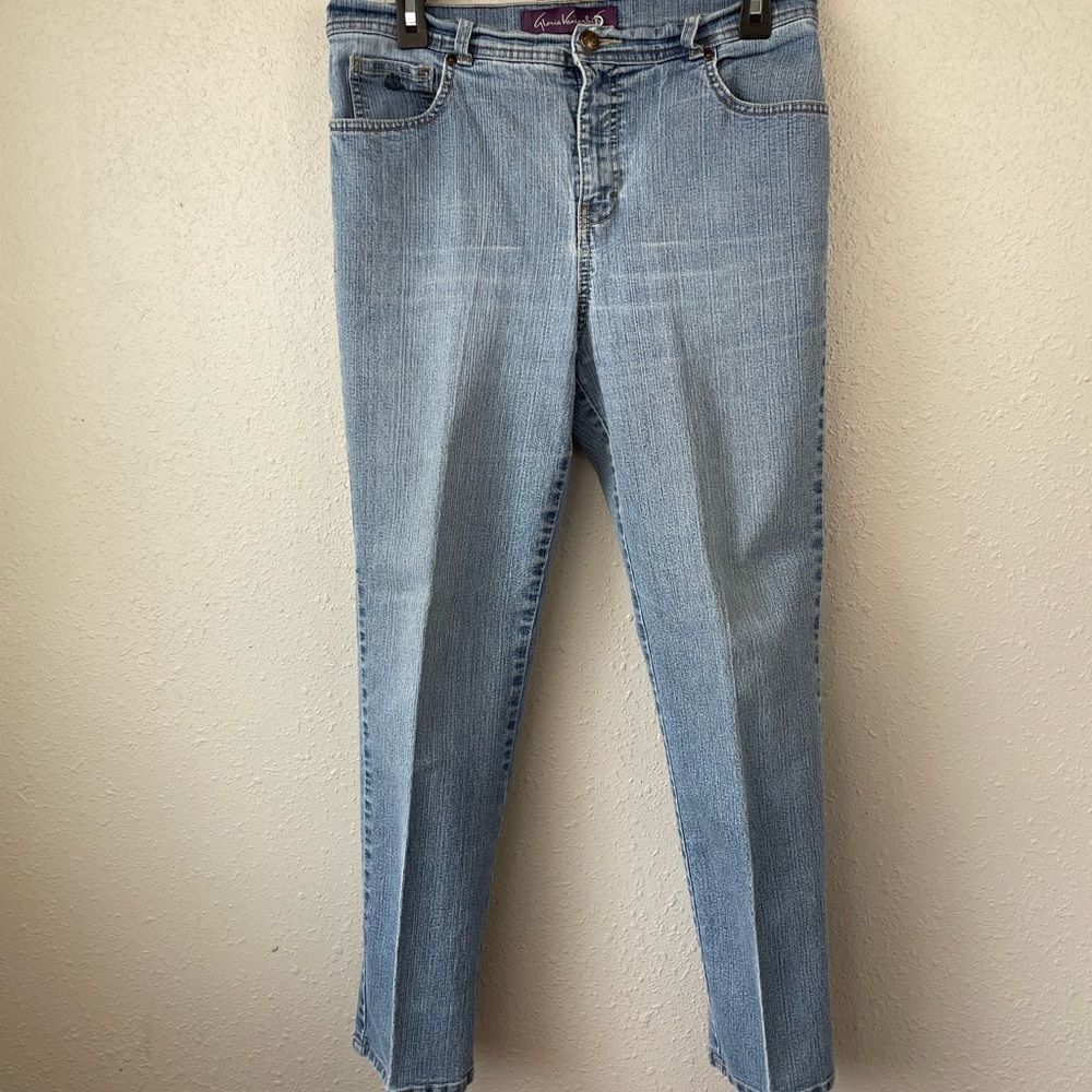 Gloria Vanderbilt Denim Blue Jeans Size 12P EUC